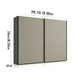Wiemann Halver Graphite & Pebble Grey Sliding Door Wardrobe with Mirror