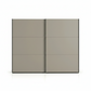 Wiemann Halver Graphite & Pebble Grey Sliding Door Wardrobe