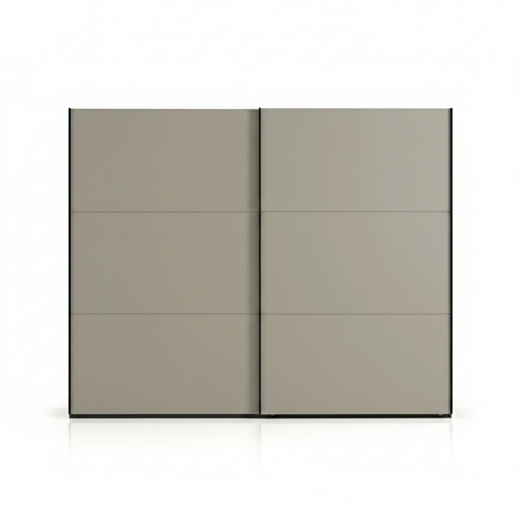 Wiemann Halver Graphite & Pebble Grey Sliding Door Wardrobe
