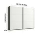 Halver Graphite & White 2 Door Sliding Wardrobe with Mirror
