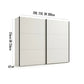Halver White 2 Door Sliding Wardrobe