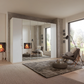 Wiemann Halver White 6 Door Hinged Wardrobe 300cm