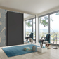 Wiemann Houston 150cm Graphite Glass & Mirror Front 2 Door Sliding Wardrobe 