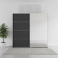Wiemann Houston 150cm Graphite Glass & Mirror Sliding Wardrobe