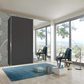 Wiemann Houston 200cm Graphite Glass & Mirror Front 2 Door Sliding Wardrobe 