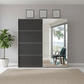 Wiemann Houston 200cm Graphite Glass & Mirror Sliding Wardrobe