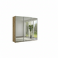 Wiemann Full Mirror Phoenix Iconic Bianco Oak Carcase 3 Door Sliding Wardrobe