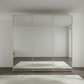 Wiemann Full Mirror Iconic Champagne Carcase 3 Door Sliding Wardrobe - Front view