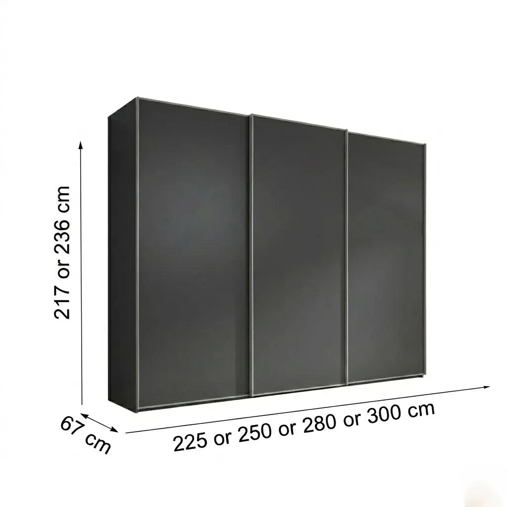 Wiemann Phoenix Havana 3 Door Sliding Wardrobe - Dimensions