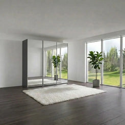 Wiemann Full Mirror Phoenix Iconic Havana Carcase 3 Door Sliding Wardrobe