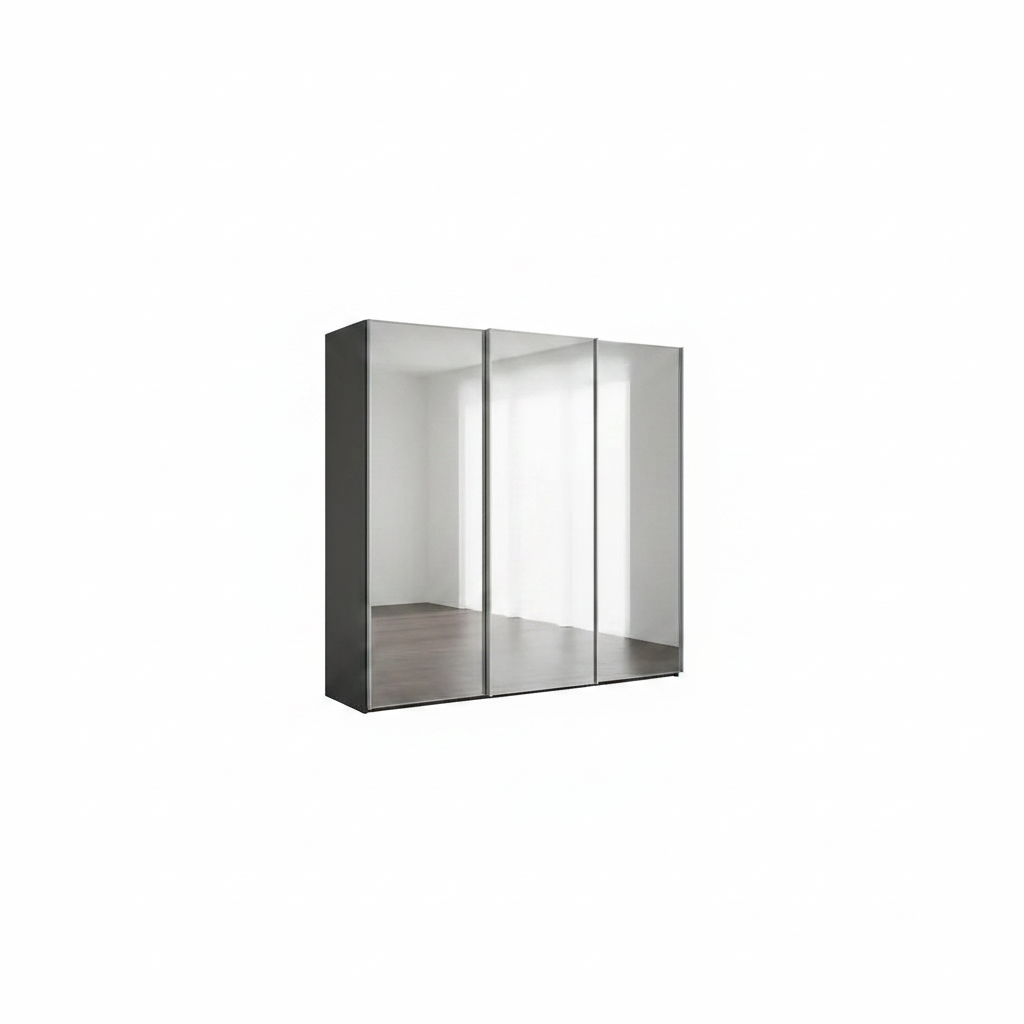 Wiemann Full Mirror Phoenix Iconic Havana Carcase 3 Door Sliding Wardrobe