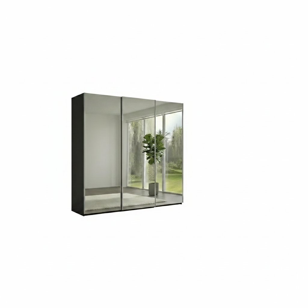 Wiemann Full Mirror Phoenix Iconic Lava Carcase 3 Door Sliding Wardrobe