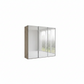 Wiemann Full Mirror Phoenix Iconic Nordic Oak Carcase 3 Door Sliding Wardrobe