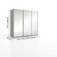 Wiemann Full Mirror Phoenix Iconic Pebble Grey Carcase 3 Door Sliding Wardrobe