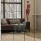 Wiemann Kansas Large 6 Door Havana Glass Wardrobe with Mirror & LED Light 