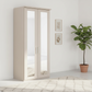 Shop the Wiemann Kempton 100cm 2 door Champagne wardrobe with Mirror 