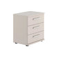Wiemann Kempton 3 drawer bedside table in Champagne finish