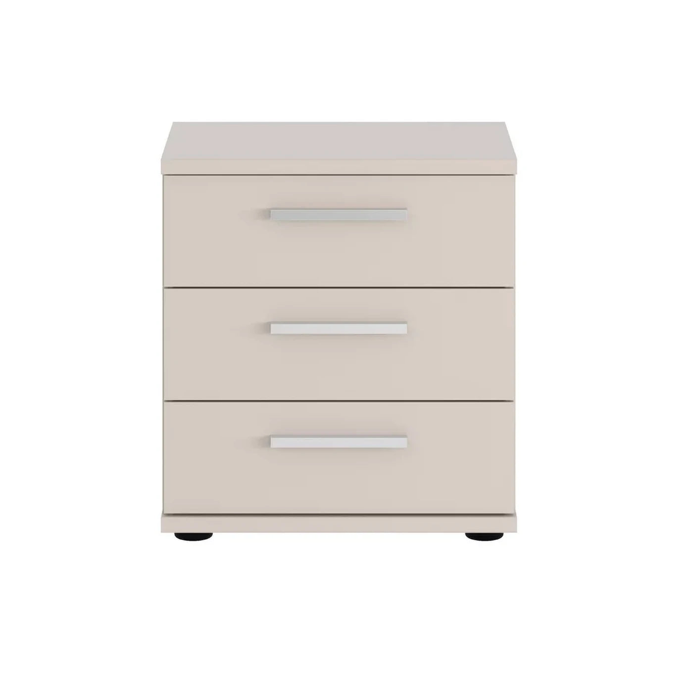 Contemporary 3 drawer bedside table with spacious storage