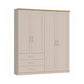 Wiemann Kempton 200cm 4 Door Wardrobe with Drawers