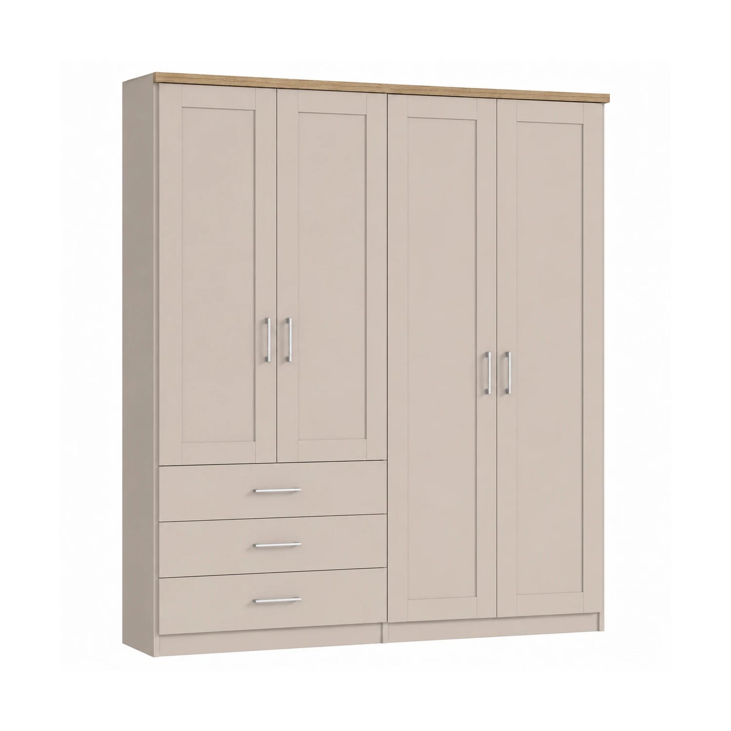 Wiemann Kempton 200cm 4 Door Wardrobe with Drawers