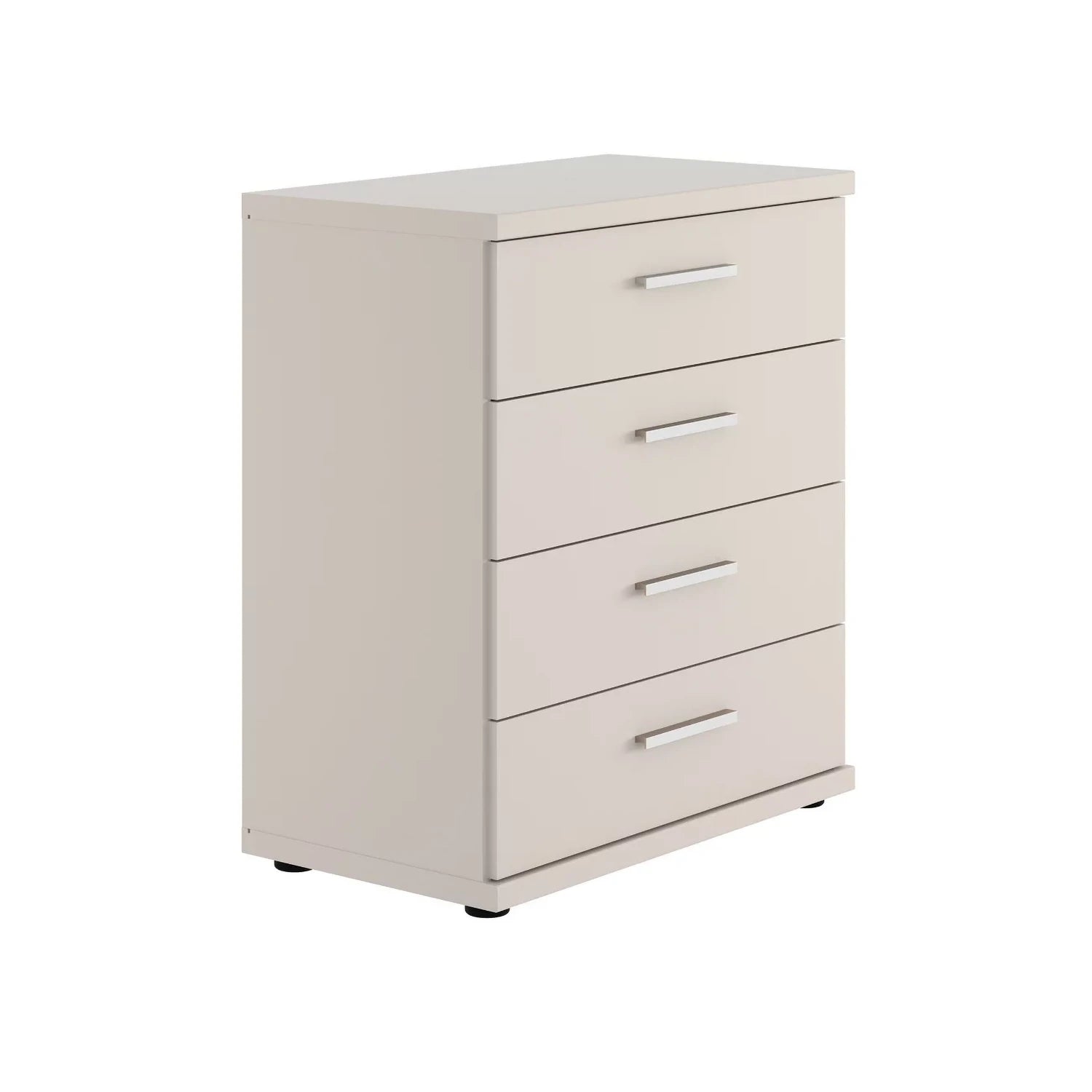 Shop the Wiemann Kempton Champagne 4 drawer Large chest. Available in 4 colours with optional Nordic Oak top and delivered assembled.