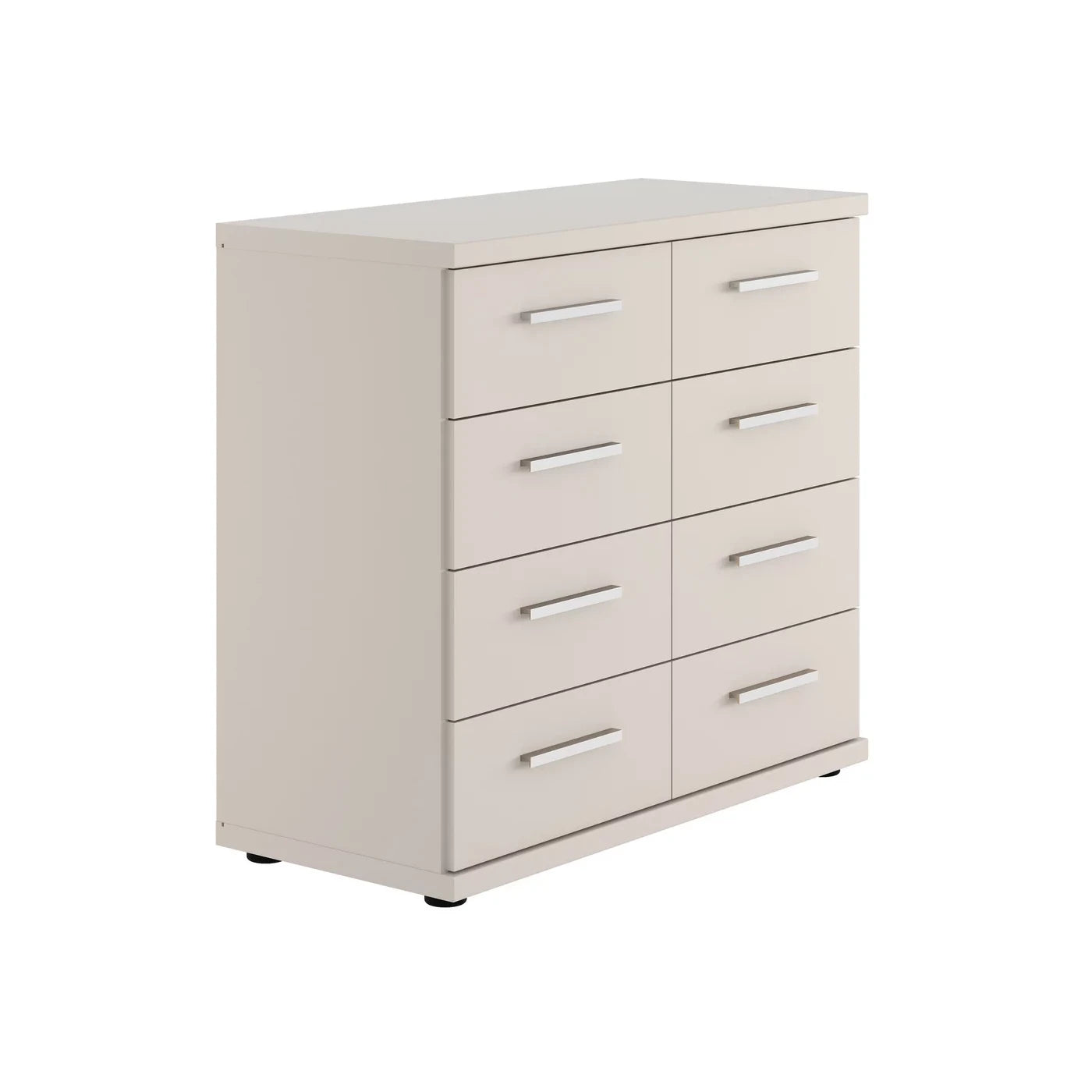 Wiemann Kempton Champagne Large Twin chest of drawers with eight spacious storage drawers