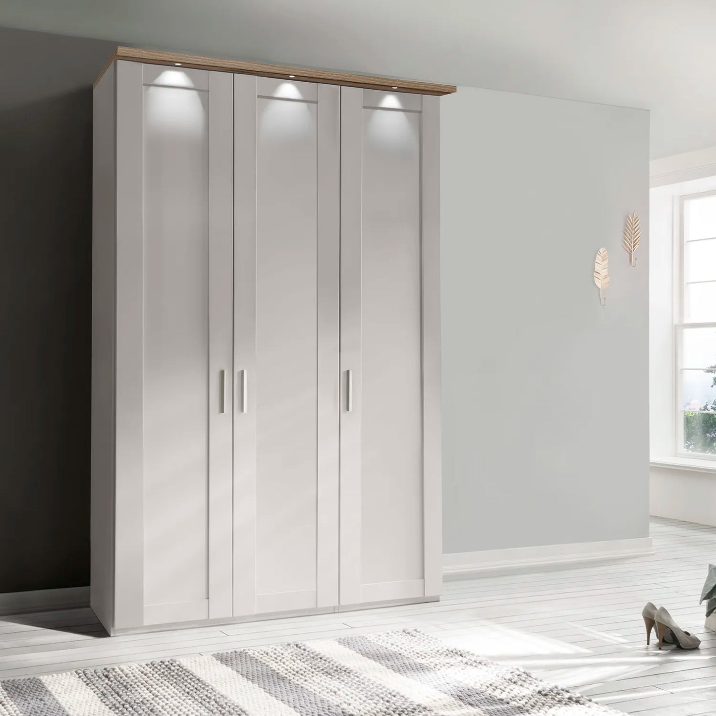 Wiemann Kempton 150cm 3 Door Hinged Wardrobe