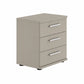 Wiemann bedside table in Pebble Grey with assembled delivery