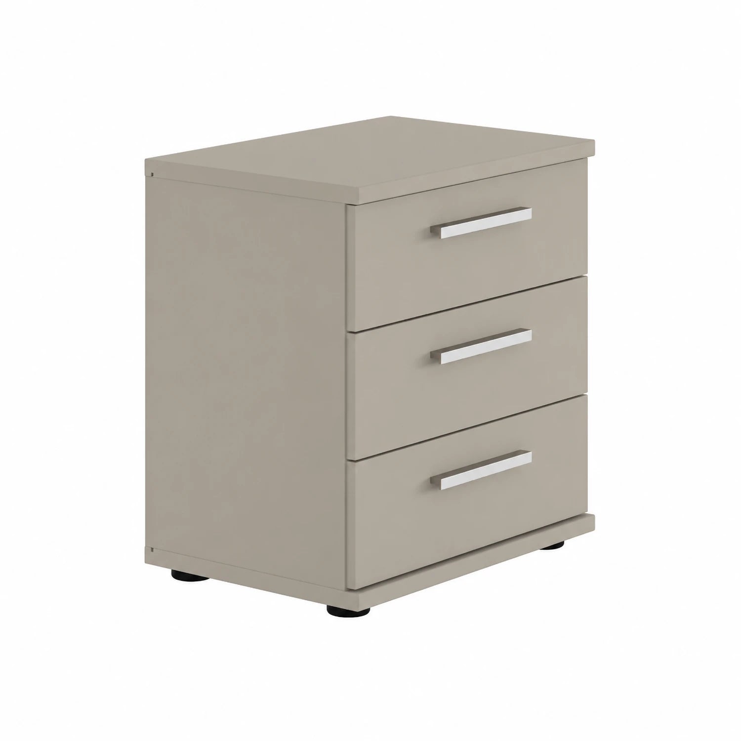Wiemann bedside table in Pebble Grey with assembled delivery