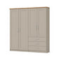 Wiemann Kempton 200cm 4 Door Wardrobe with Drawers