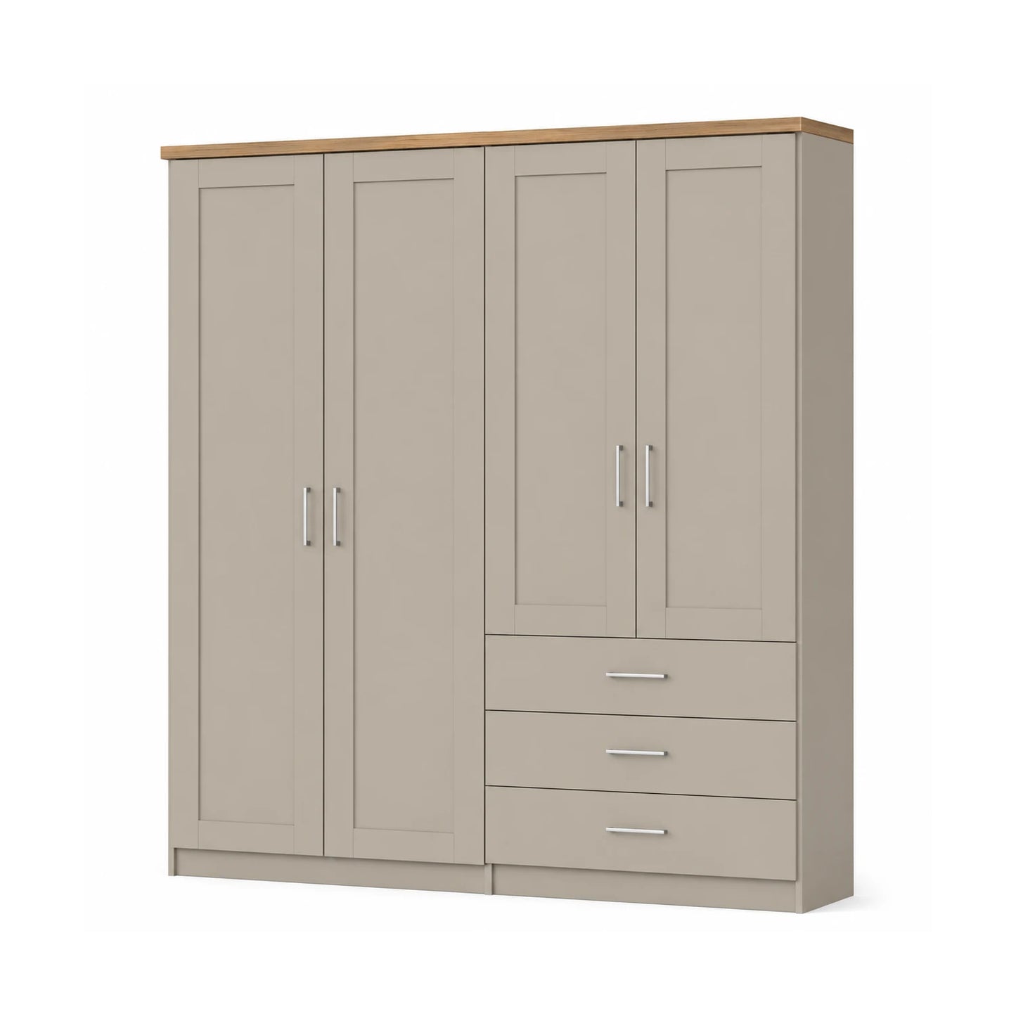 Wiemann Kempton 200cm 4 Door Wardrobe with Drawers