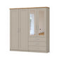 Wiemann Kempton 200cm 4 Door Wardrobe with Drawers