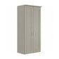 Wiemann Kempton Pebble GRey 2 Door Hinged Wardrobe with Mirror on Left Door