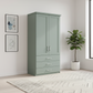 Shop the Wiemann Kempton 100cm wardrobe with drawers. in Sage Green Colour with Cornice
