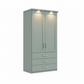 Wiemann Kempton 100cm 2 Door Wardrobe with Drawers