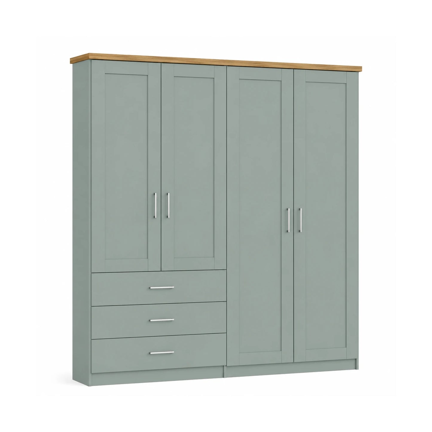 Wiemann Kempton 200cm 4 Door Wardrobe with Drawers