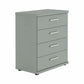 Shop the Wiemann Kempton Sage Green 4 drawer Large chest. Available in 4 colours with optional Nordic Oak top and delivered assembled.