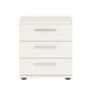 Modern Wiemann bedside cabinet with three drawers and chrome handles
