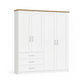 Wiemann Kempton 200cm 4 Door Wardrobe with Drawers