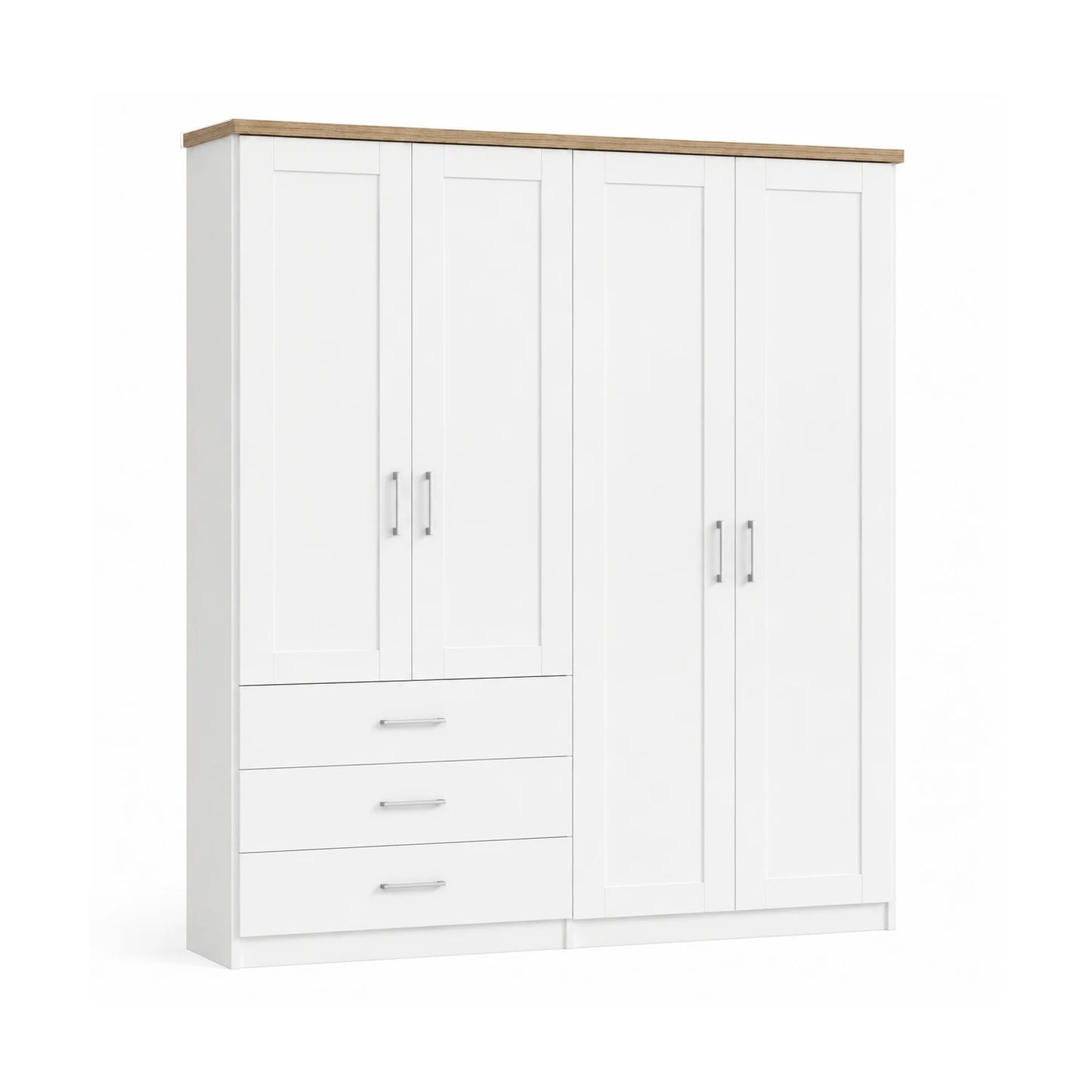 Wiemann Kempton 200cm 4 Door Wardrobe with Drawers