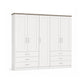 Wiemann Kempton  large 5 Door wardrobe with Drawers in White