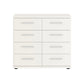 Wiemann Kempton White Large Twin chest of drawers with eight spacious storage drawers