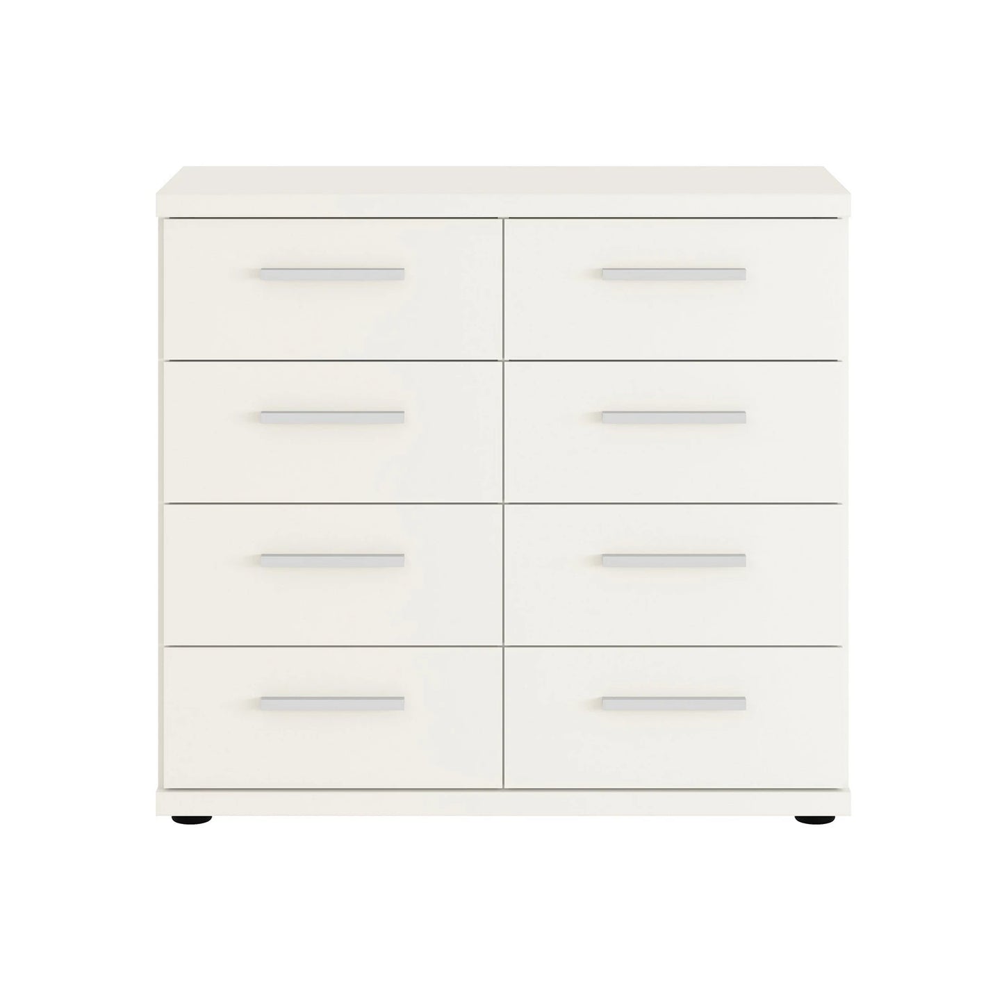Wiemann Kempton White Large Twin chest of drawers with eight spacious storage drawers