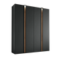 Wiemann Laguna 200cm Graphite 4 Door Wardrobe 