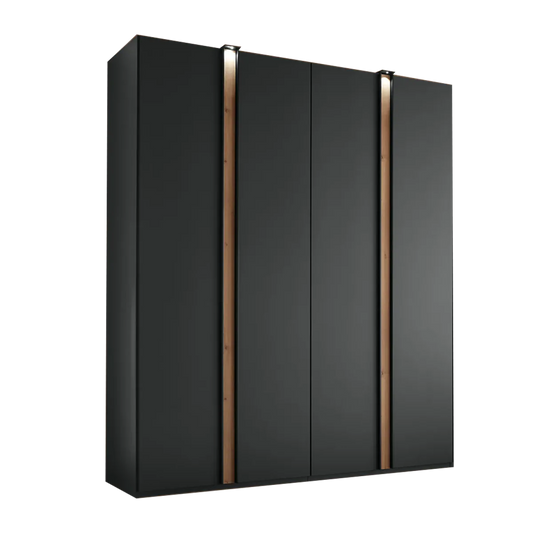 Wiemann Laguna 200cm Graphite 4 Door Wardrobe 