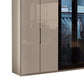 Wiemann Manchester Champagne 6 Doors Hinged Wardrobe - 300cm - Side Closeup View