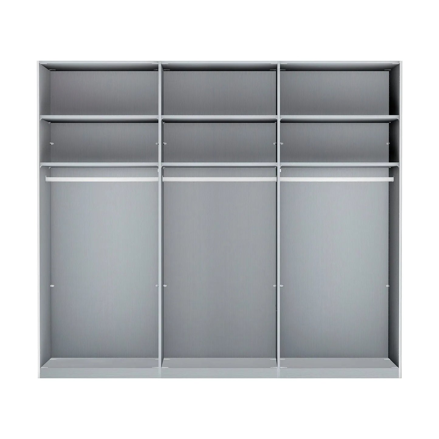 Wiemann VIP Interior View wardrobe with multiple compartments on a white background - Width 300cm