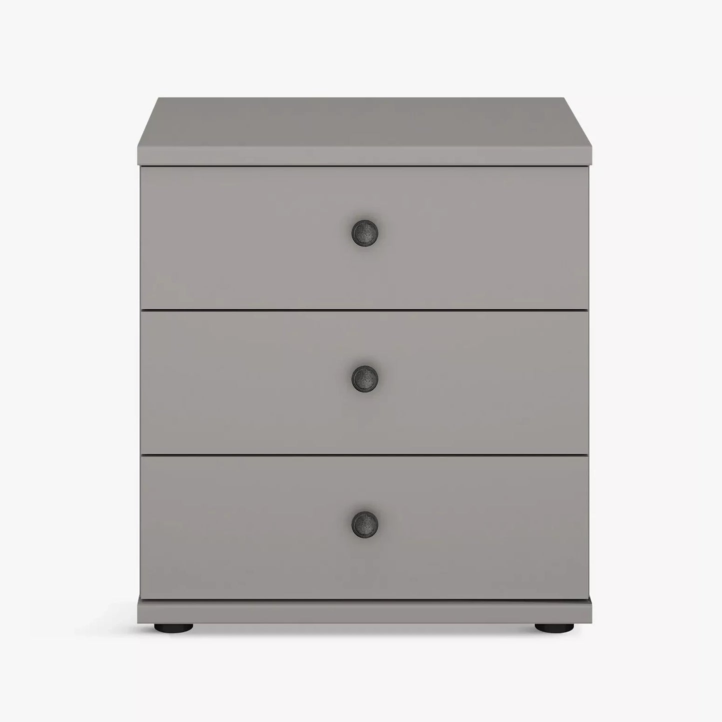 Wiemann Marlo Pebble grey colour 3 Drawer Bedside Cabinet 