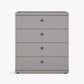 Wiemann Marlo 4 Drawer Wide Chest in Pebble Grey Colour