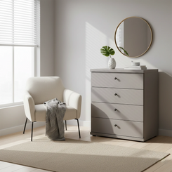 Wiemann Pebble Grey Marlo 4 Drawer Wide Chest